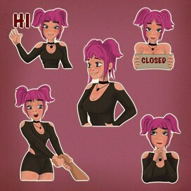 Стикерпак Лиза 