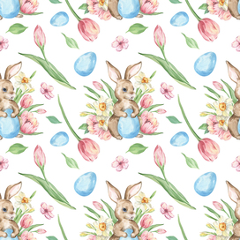 Весенний пасхальный паттерн