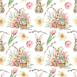 Весенний пасхальный паттерн