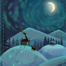 Иллюстрация к сказке "Серебряное копытце"  в "Книге Сказок"