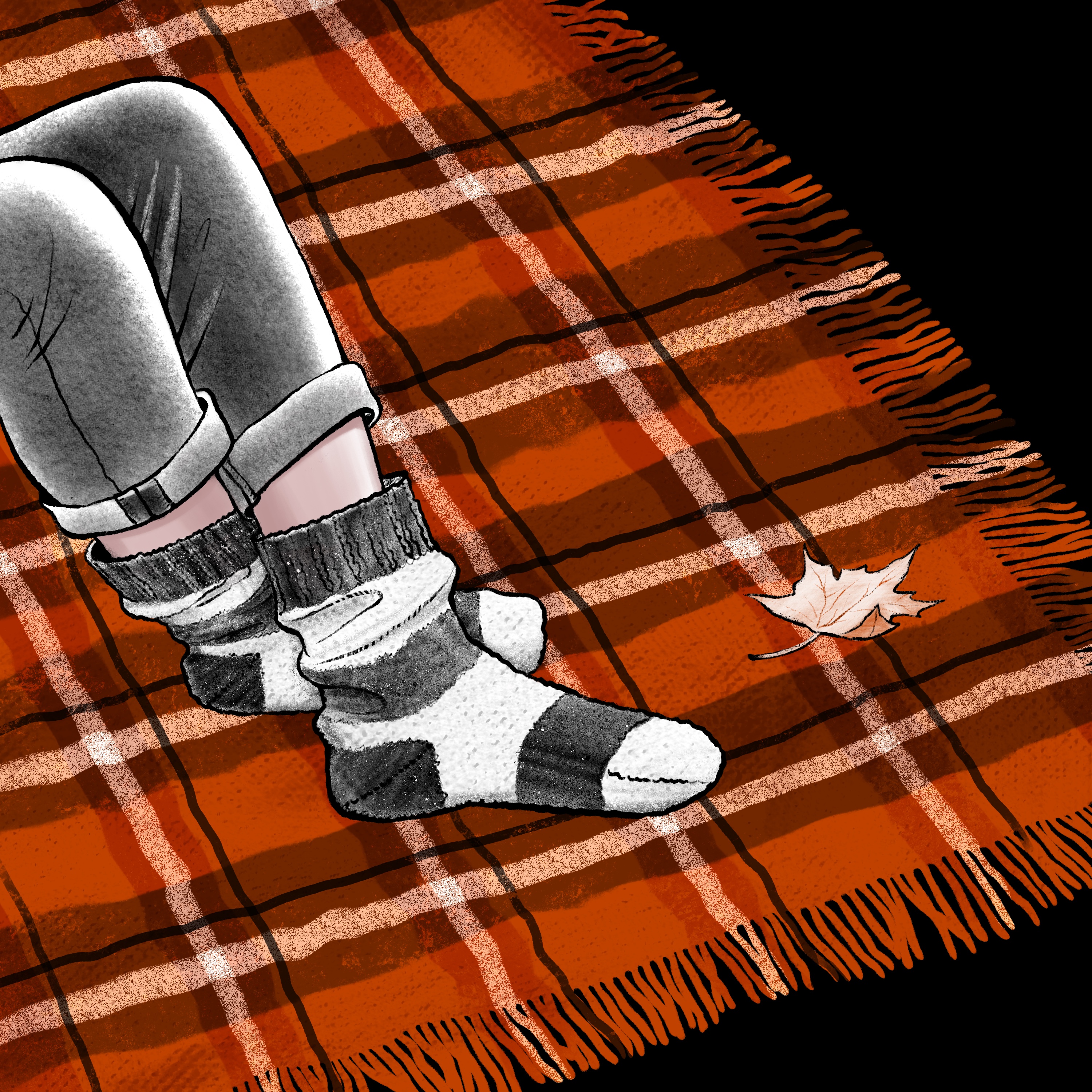 Теплый плед.