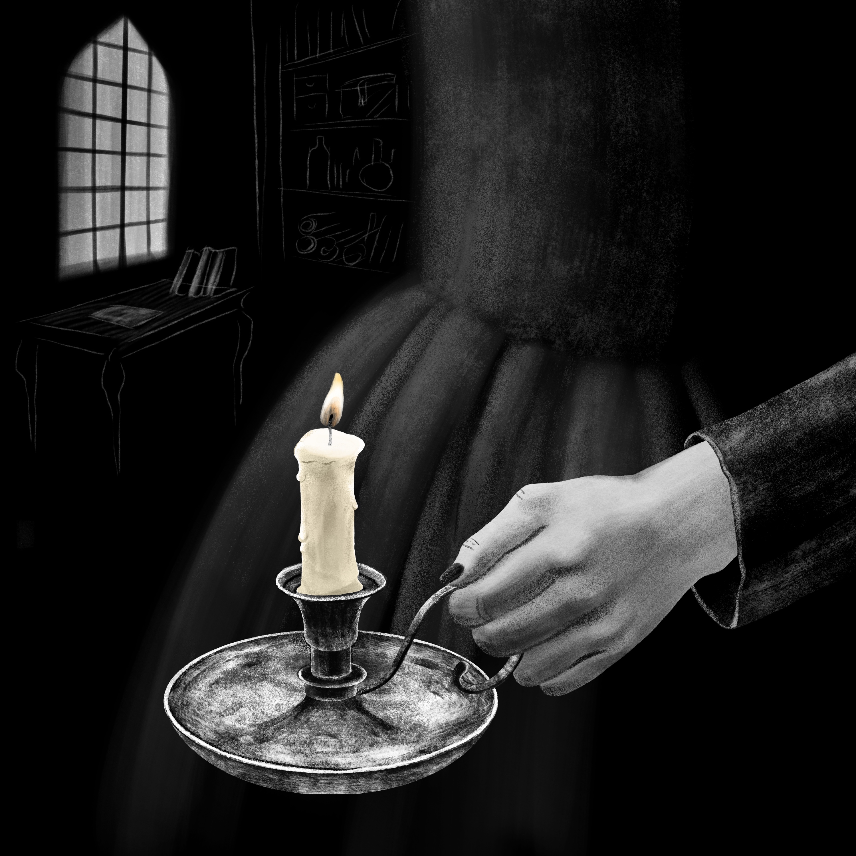 Свеча в подсвечнике