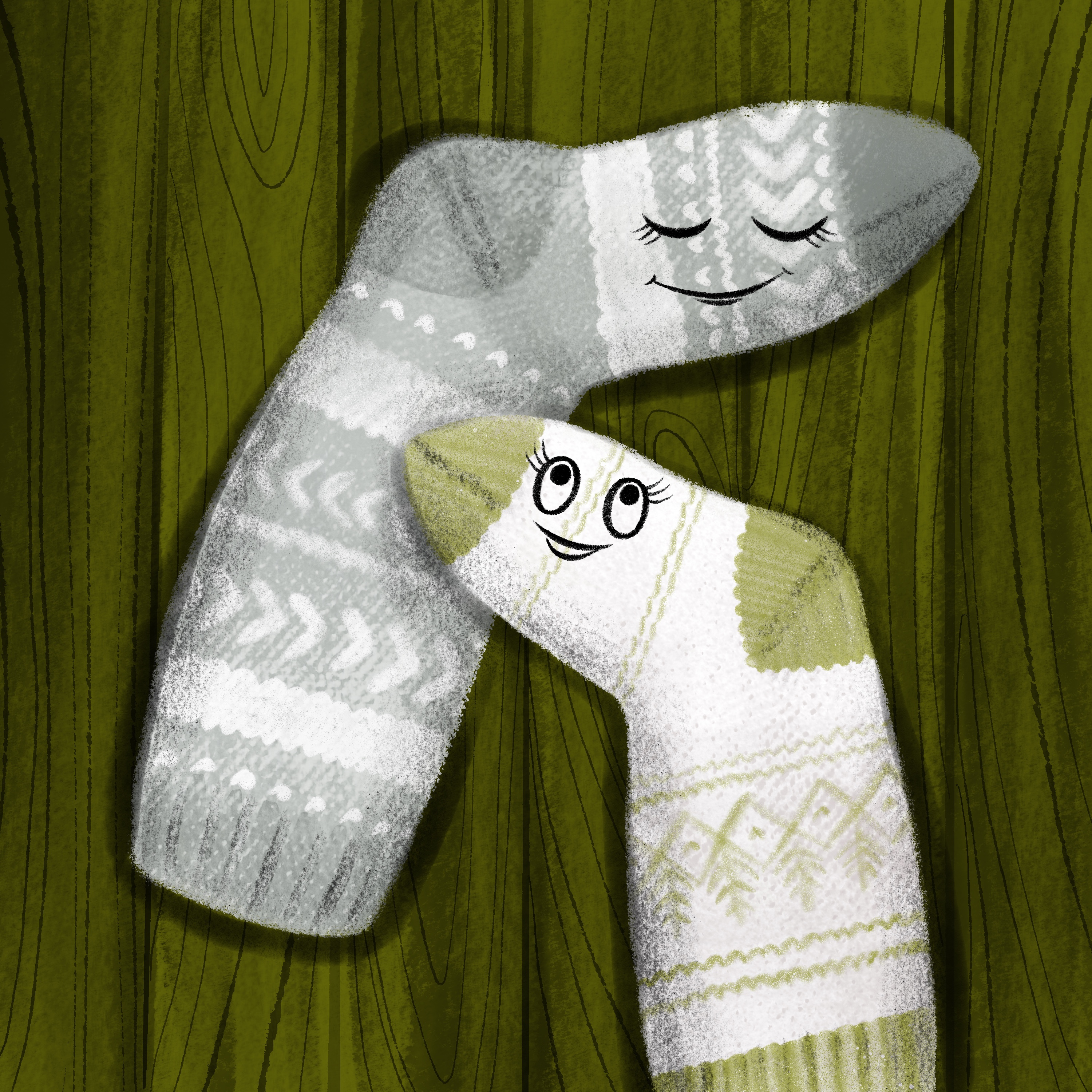 Вязаные носки