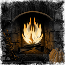 Каминный огонь