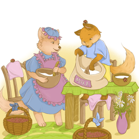 малиновый пирог