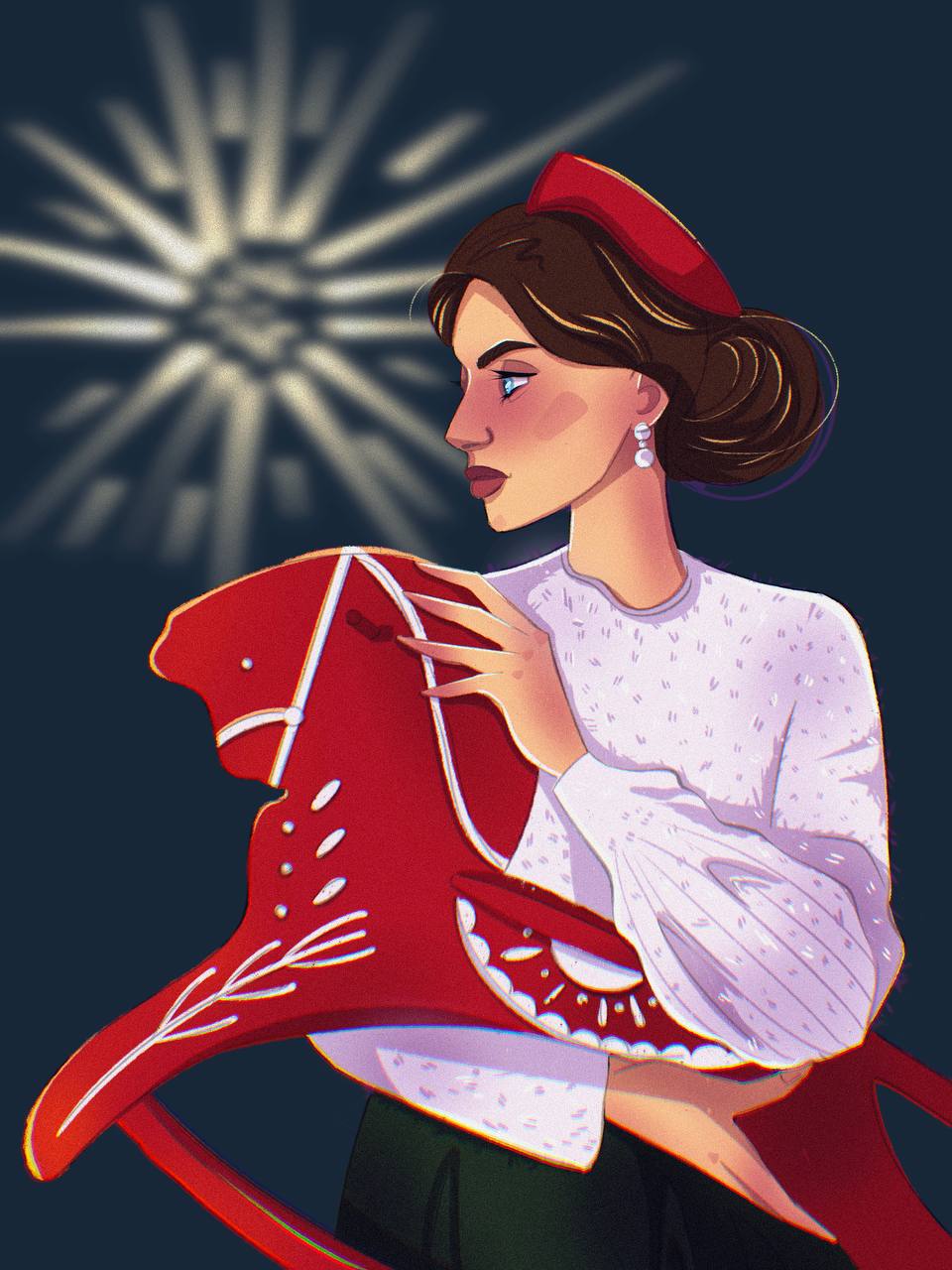 Открытка в русском стиле