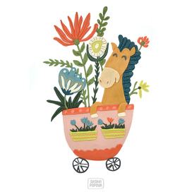 Лошадка для открытки