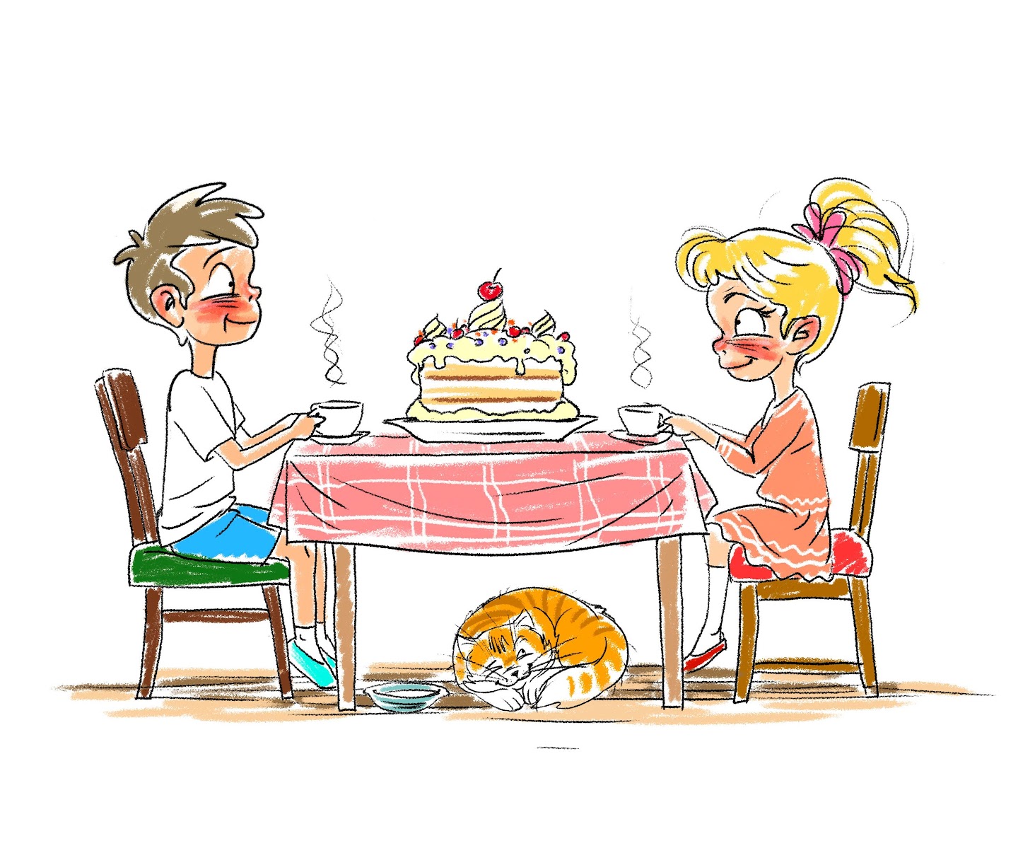 Иллюстрация ко дню кондитера.