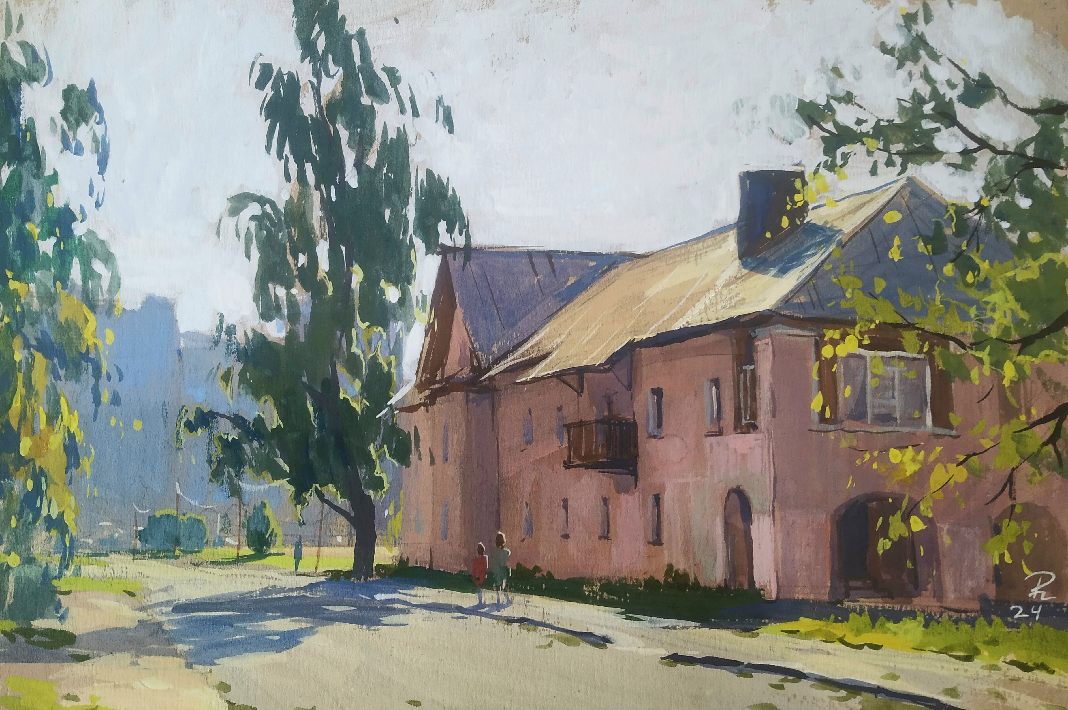 Утро на улице Вологдина. Парголово.