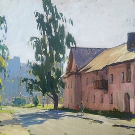 Утро на улице Вологдина. Парголово.