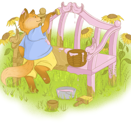 розовая краска