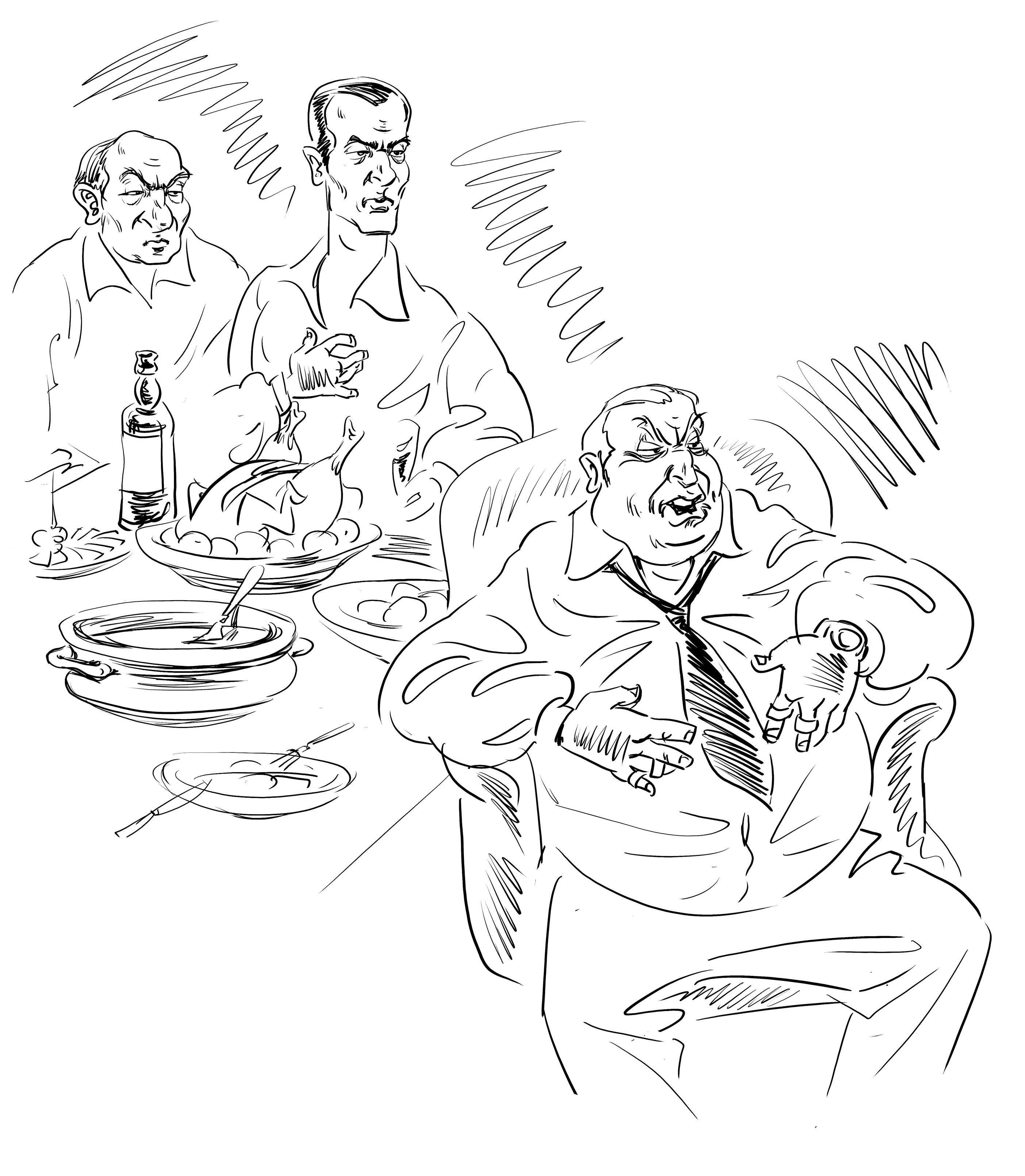 Иллюстрация к сказке Ю.Олеши "Три толстяка"