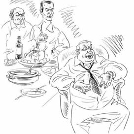 Иллюстрация к сказке Ю.Олеши "Три толстяка"