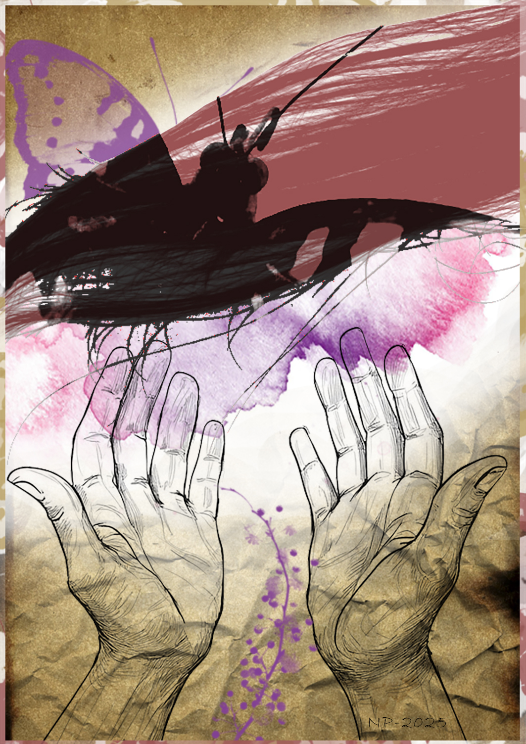 Бабочки летящие на огонь