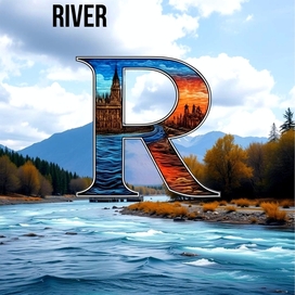 Стилизованное изображение латинской буквы