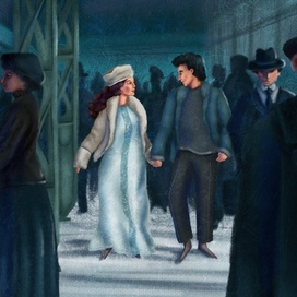 Иллюстрация к фильму «Серебряные коньки»