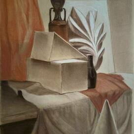 натюрморт сепией и сангиной