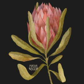 Элемент для растительного паттерна, иллюстрация