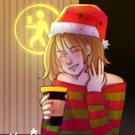 Девушка в кофейне