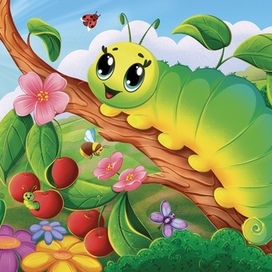 Иллюстрация для тактильной книги