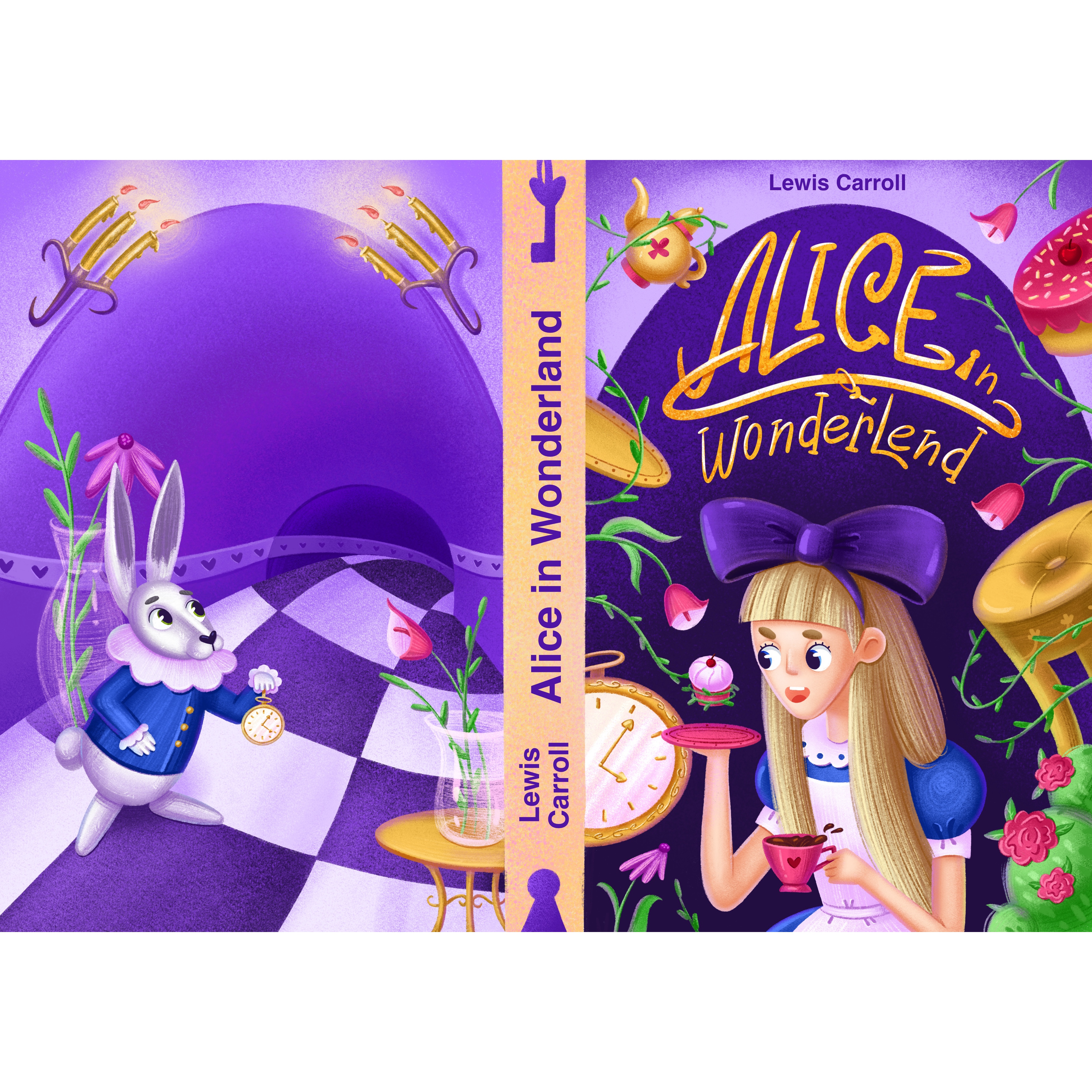 Обложка книги «Алиса в стране чудес»