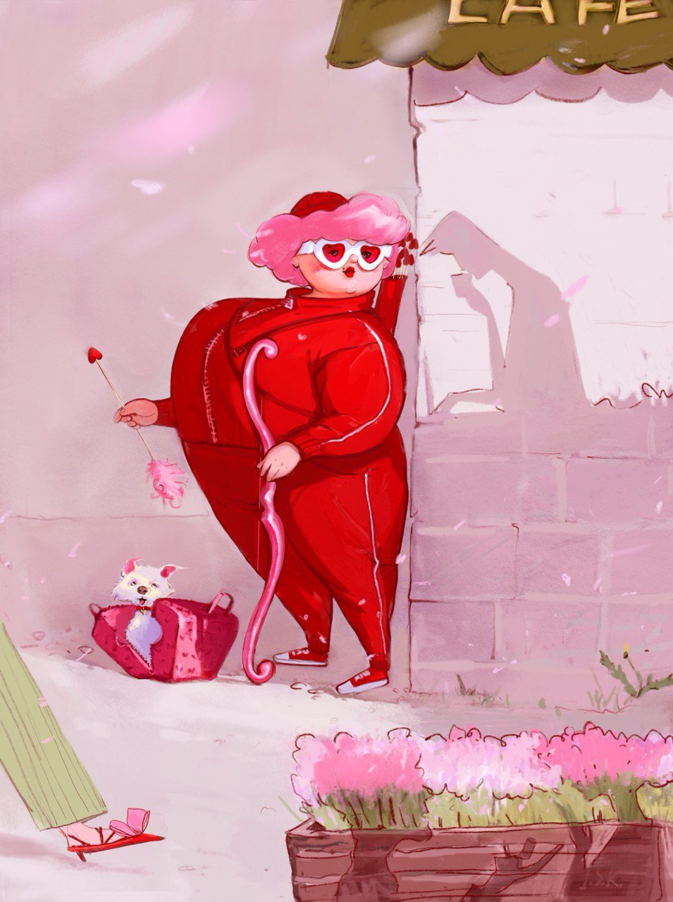 Купидончик за работой.