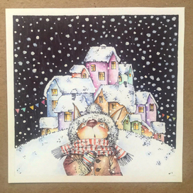 Снежинка на варежке