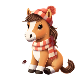 Новогодняя лошадка