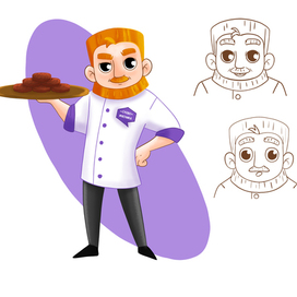 Бренд персонаж для мясной продукции