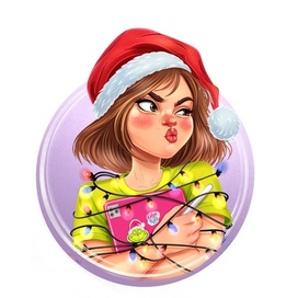 Новогодний автопортрет иллюстратора