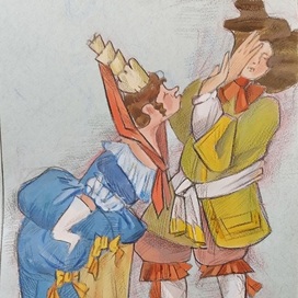 Илл. к комедии Ж.-Б. Мольера ",Господин де Пурсоньяк"