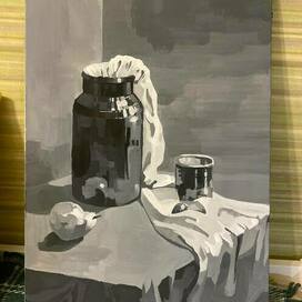 Живопись 2го курса колледжа, гуашь, 2023г.