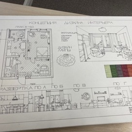Концепция интерьера, 2 курс колледжа