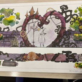 "Вход в парк", 2 курс колледжа, 2023г.