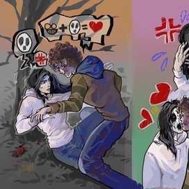 Creepypasta Love Zine artwork, 2024y.