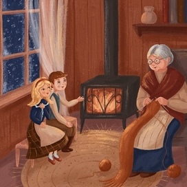 Иллюстрация для книги Г. Х. Андерсена «Снежная королева»