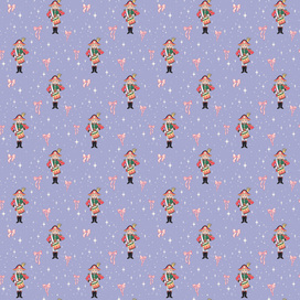 Бесшовный паттерн с Щелкунчиком