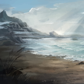 Море. Пиксельарт