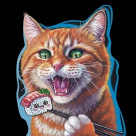 Портрет рыжего кота