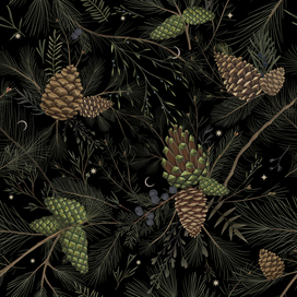 Бесшовный паттерн с шишками