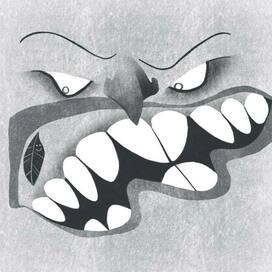 Серия каракуль "по правилам из английского (HALT) angry