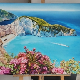 бухта Навайо (греч. Ναυάγιο) остров Закинф, Греция 