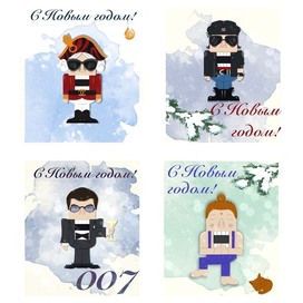 Щелкунчик. Новогодние открытки 