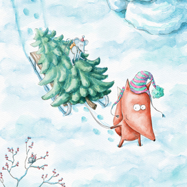 Рождественская иллюстрация