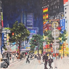 Район Гинза в Токио