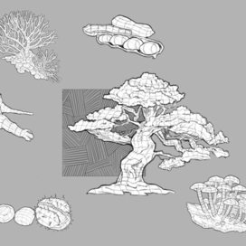 Пластика растений. Учебная работа 1