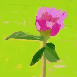 Красный клевер. Импрессионизм