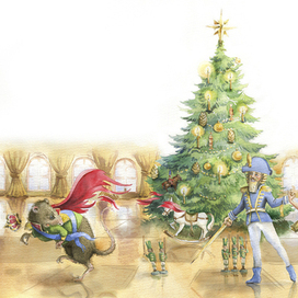 Иллюстрация к книге М. Дробковой "Чайковский и мышиный король". Победа