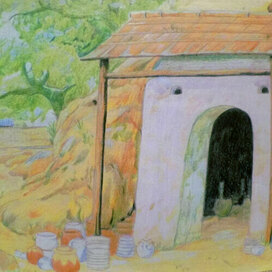 по кадрам из фильма Хайяо Миядзаки "как облака как ветер"