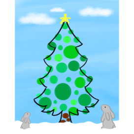 Круглая ёлка 